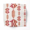 Charlie red and white striped floral fabric by pearl and maude