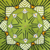 custom green and white garden umbrella