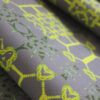 Arachne · Citron Gray Trellis Fabric