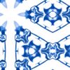 Bunsen  • Blue White Trellis Fabric