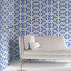 bunsen cobal chinese pottery inspired wallpaper by pearl and maude