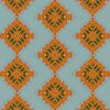 Dusty Blue Wallpaper with Abstract Pattern · Desert Diamonds (large)