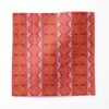 Evelyn salmon and magenta stripe linen fabric by pearl and maude