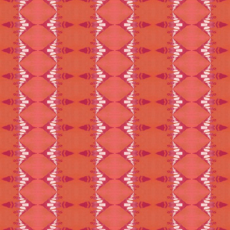 evelyn salmon magenta orange stripe pattern Pearl & Maude