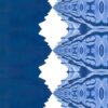detail of Lou navy blue stripe pattern