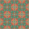 Bright Wallpaper with Teal and Coral Shapes · Mallorca