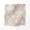 Carmen inlay apricot floral linen fabric by Pearl & Maude