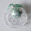 Sage-Dreams-Pretty-Christmas-Ornament-Teale-Hatheway-Pearl-Maude-2021 sage dreams green christmas ornament is hand painted in soft green hues
