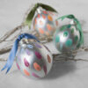 Set-of-Christmas-Ornaments-for-Country-Lovers_1200 A set of three hand painted christmas ornaments in a country inspired, pastel color palette