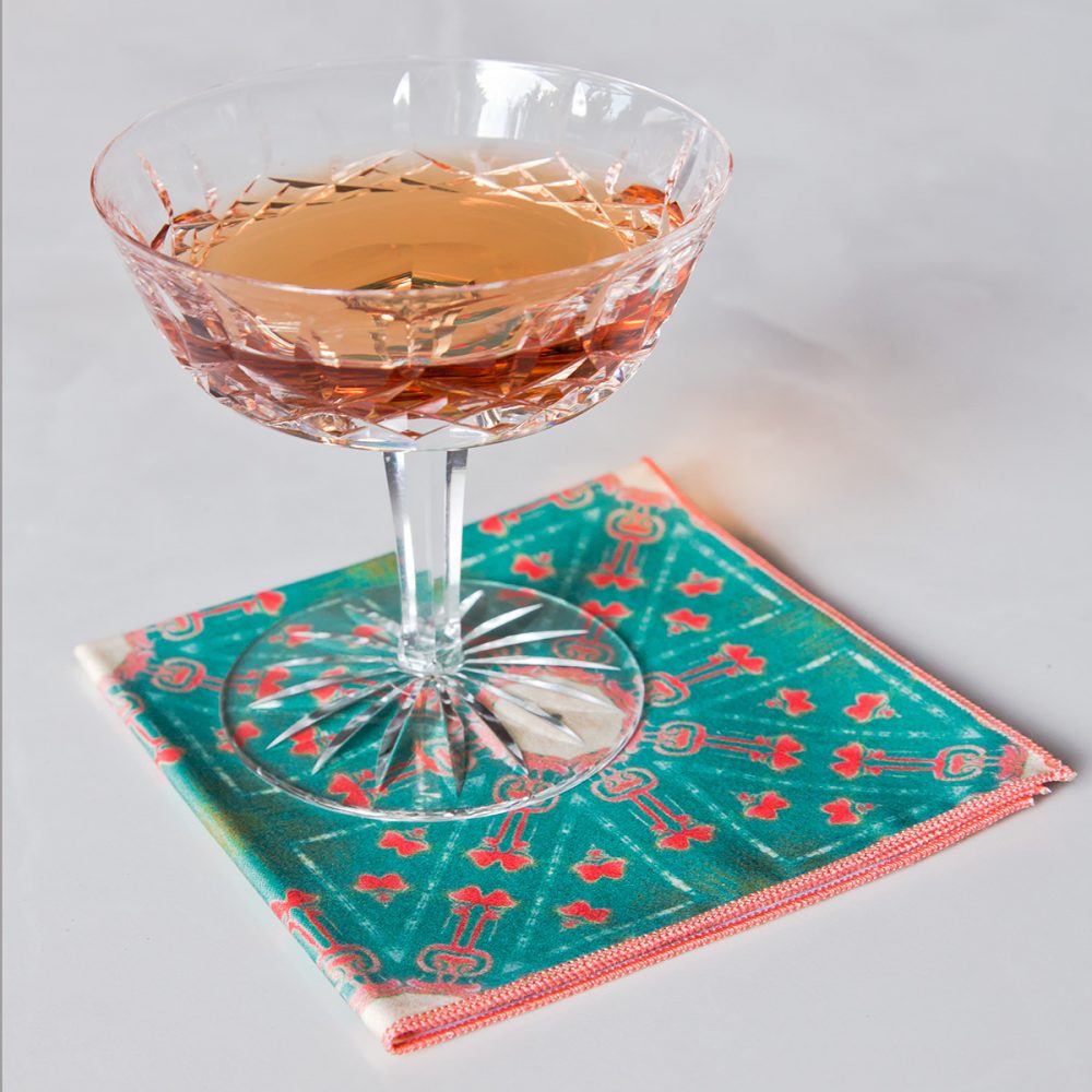 Alexandria Cloth Cocktail Napkins in Saffron Yellow - Pearl & Maude Home