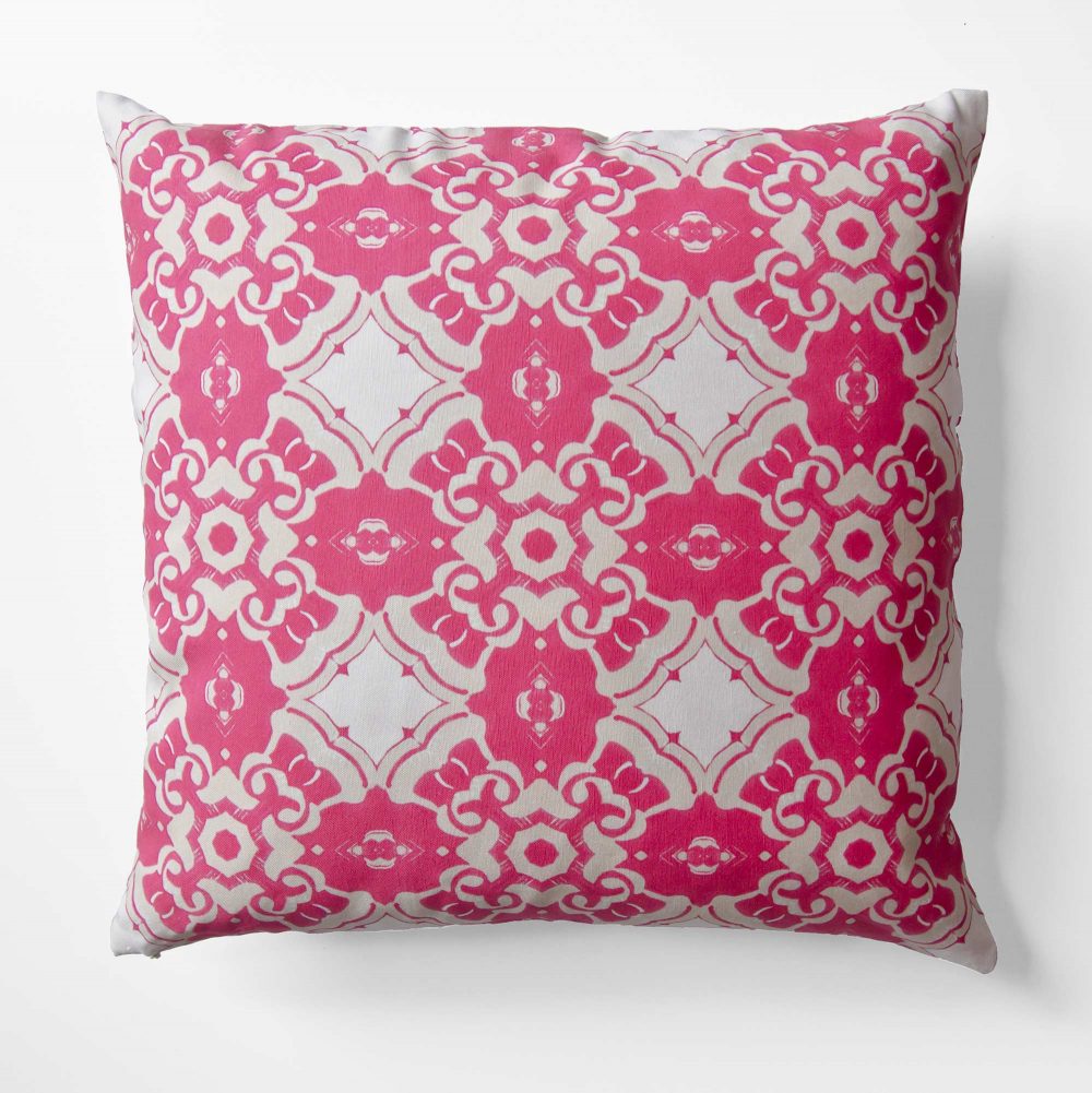 Alexandria Berry Pink Medallion Pillow Cover