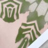 Artemis Botanical Art Print in Light Clay Pink