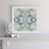 Carmen-Floral-Art-Print-in-Sky-Blue-Hung-over-Fireplace-Mantel-by-Pearl-and-Maude_1500 Carmen Floral Art Print in Blue, hung over a fireplace mantel