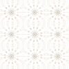 Fern Taupe White Arabesque Wallpaper pattern by Pearl and Maude