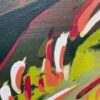 Swoop Colorful Abstract Architectural Botanical Painting by Teale Hatheway detail