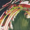 Swoop Colorful Abstract Architectural Botanical Painting by Teale Hatheway
