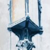 Through-Town-and-Right_Architectural-Painting-by-Teale-Hatheway_1000px “Through Town and Right,” by Teale Hatheway is an historic street light painting in cream, blue and soft yellow colors.