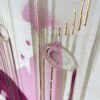 detail view - "Reflection" is a magenta, pink, sepia, and cream colored painting of a classical architectural detail by Teale Hatheway