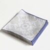 Taupe-Periwinkle-Cloth-Cocktail-Napkins_Alexandria-stack_Pearl-and-Maude_1900px-Softnessrgb Taupe Cloth Cocktail Napkins with periwinkle trim