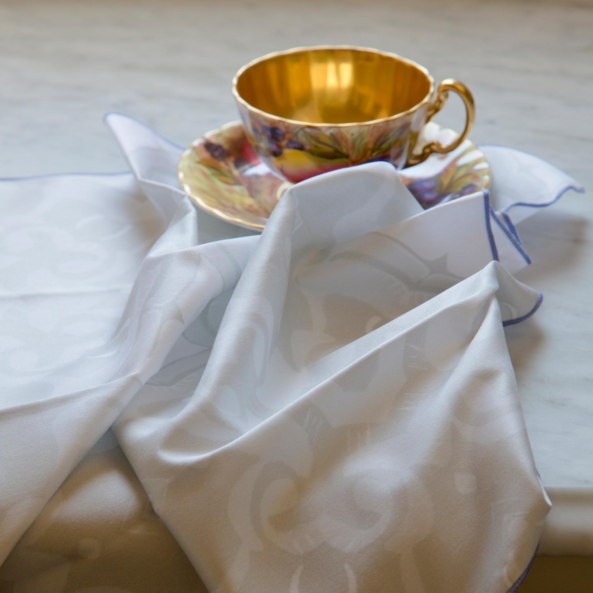 Alexandria Cloth Dinner Napkins in Taupe - Pearl & Maude Home