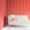 Evelyn salmon magenta stripe wallpaper pearl and maude