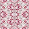 Pearl & Maude's abstract floral Carmen wallpaper in berry pink and grey