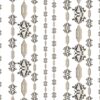 Charlie gray and white striped floral fabric by pearl and maude