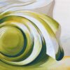 Furl-No-2---Architectural-Detail-Painting-by-Teale-Hatheway_unframed_2_1600 Furl No 2 - Architectural Detail painting in green, white, yellow acrylic and gold leaf, by Teale Hatheway
