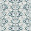 Pearl & Maude's abstract floral Carmen wallpaper in blue and grey