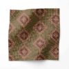 a swatch of Desert Diamonds brown and pink linen fabric in a medium size scale is a pretty, abstract linen fabric, perfect for draperies