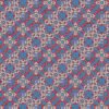 The repeating pattern of Marshan blue ornate patterned fabric that blends Americana style with Eastern pattern motifs in a bohemian style fabric