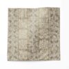 A swatch of "Ruguru" - an enchanting linen fabric pattern that showcases intricate linework, crafting a mesmerizing brown tribal patterned fabric in a medium sized graphic pattern.