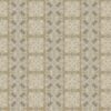 the repeat pattern of Ruguru geometric tile pattern in brown and beige for fabric and wallpaper by pearl and maude