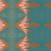 detail of Evelyn blue brown stripe pattern by Pearl & Maude