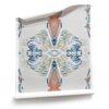 Linn is a unique wallpaper - grey abstract boho wallpaper with natural motif on classic paper wallpaper