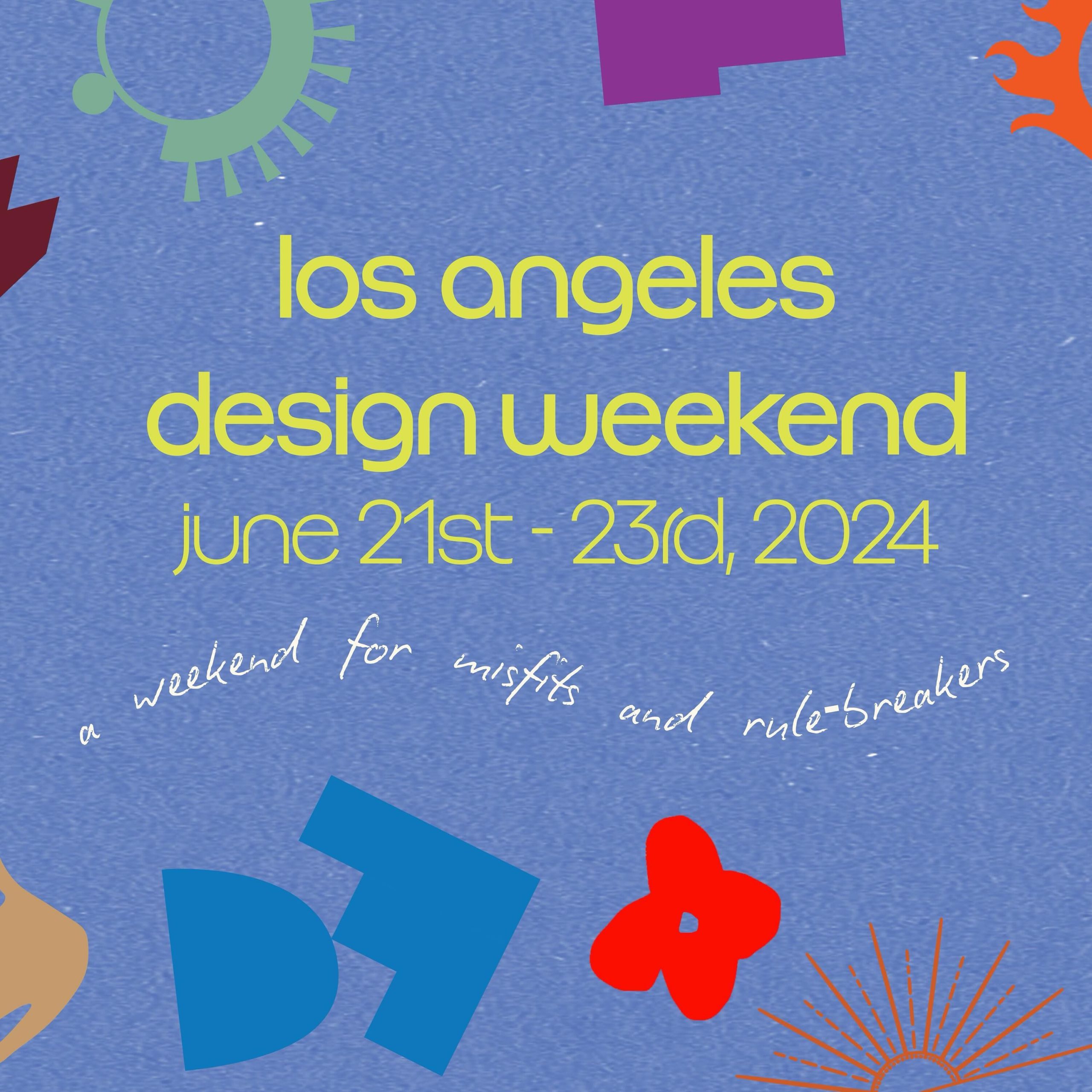 Los Angeles Design Weekend Flyer Square
