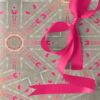Beaufort-Khaki-Magenta-Wrapping-Paper-Roll-Gift-Wrapped-Box-Top-View_cropped Beaufort • Dune Gift Wrapping Paper Roll