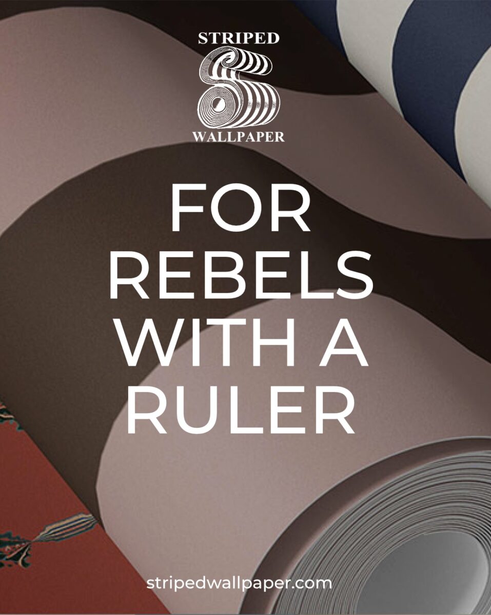 For Rebels with a Ruler striped wallpaper