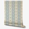 Blue and Gold Metallic Wallpaper Art Deco Inspired · Ruguru