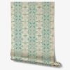Green and Gold Metallic Wallpaper Art Deco Inspired · Ruguru