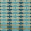 Blue and Gold Exotic Striped Wallpaper · Soraya