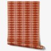 Red and Gold Exotic Striped Wallpaper · Soraya